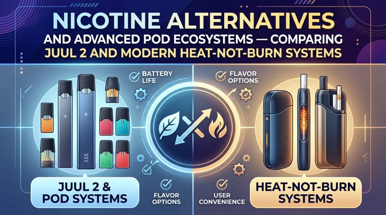 NICOTINE ALTERNATIVES AND ADVANCED POD ECOSYSTEMS — COMPARING JUUL 2 AND MODERN HEAT-NOT-BURN SYSTEMS