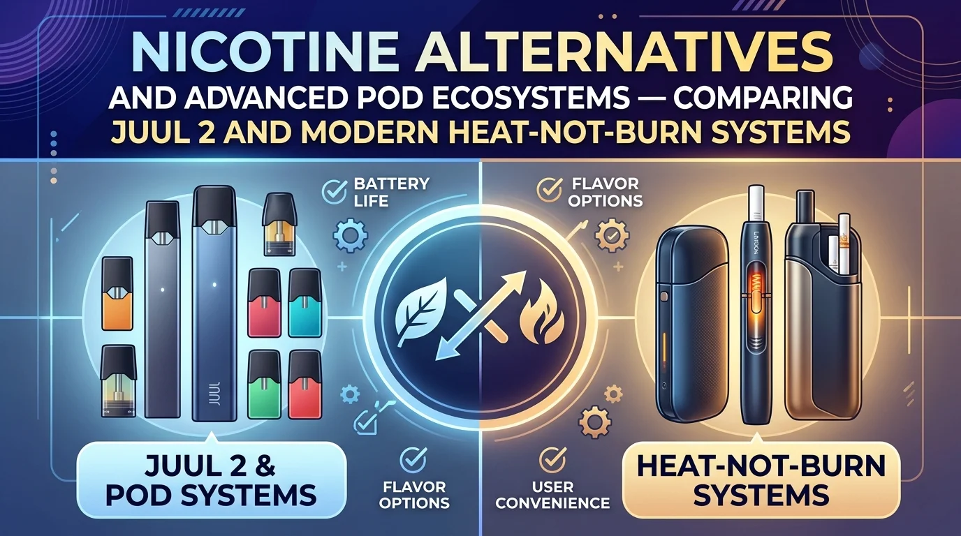 NICOTINE ALTERNATIVES AND ADVANCED POD ECOSYSTEMS — COMPARING JUUL 2 AND MODERN HEAT-NOT-BURN SYSTEMS